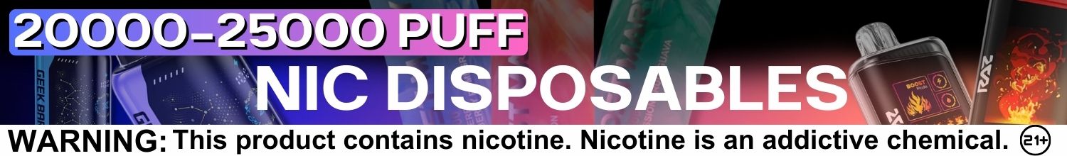 20000 - 25000 Puff Nicotine Disposables